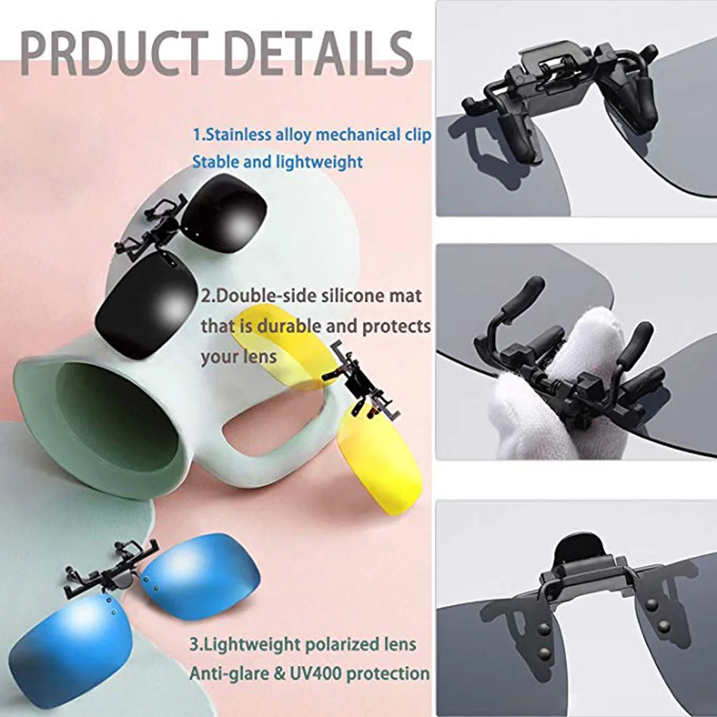 Clip-On Glasses Women Men Magnetic Sunglasses Polarized Metal Frame Optical Myopia Prescription Sunglasses Lentes