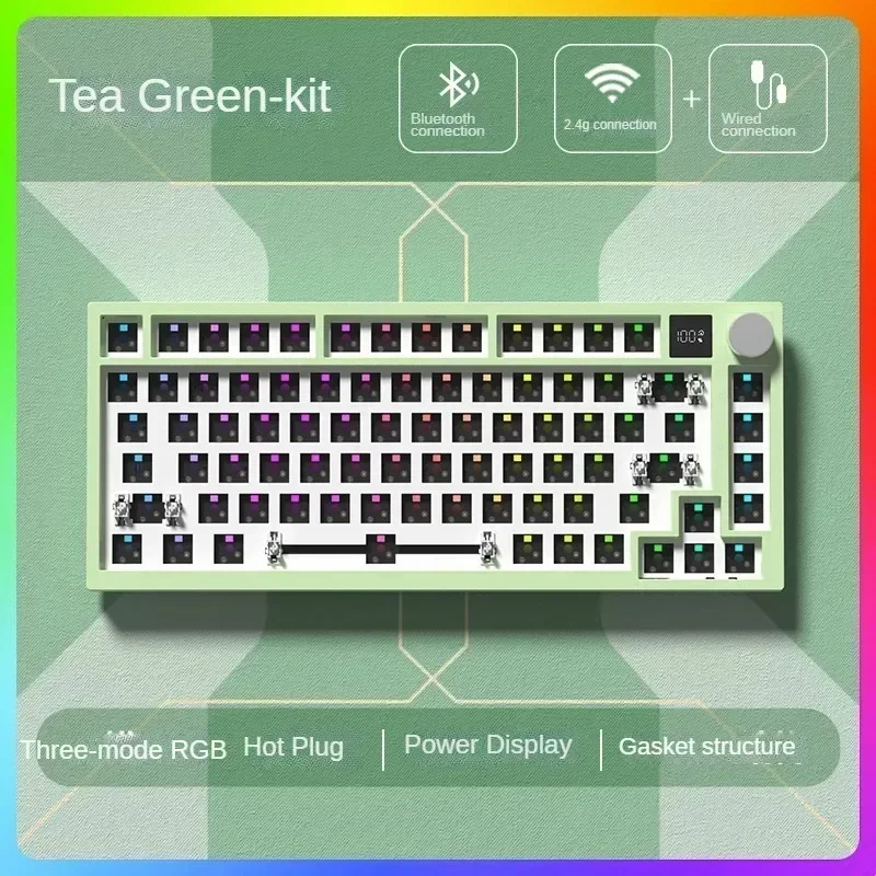 Kit de teclado inalámbrico Original K75, estructura de junta personalizada, Teclado mecánico para juegos totalmente intercambiable en caliente