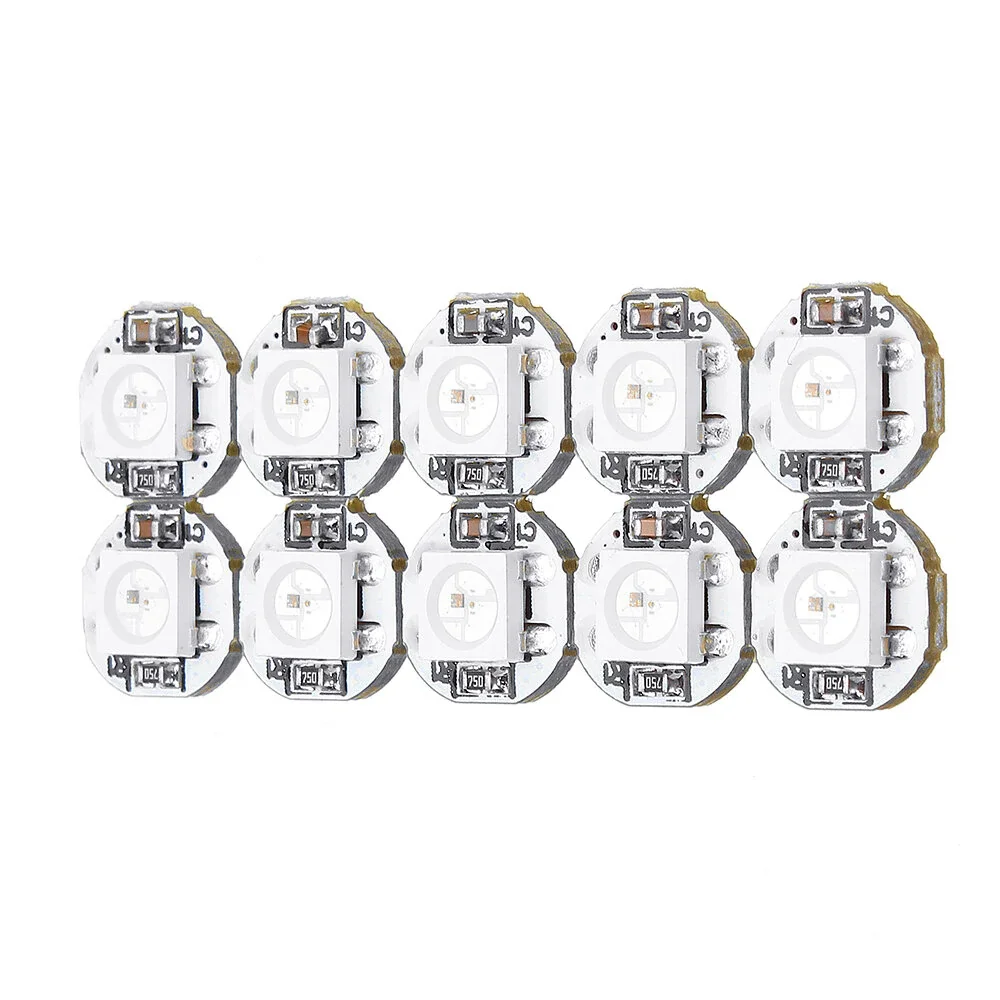 10Pcs DC 5V WS2812B SMD LED Board Built-in IC-WS2812