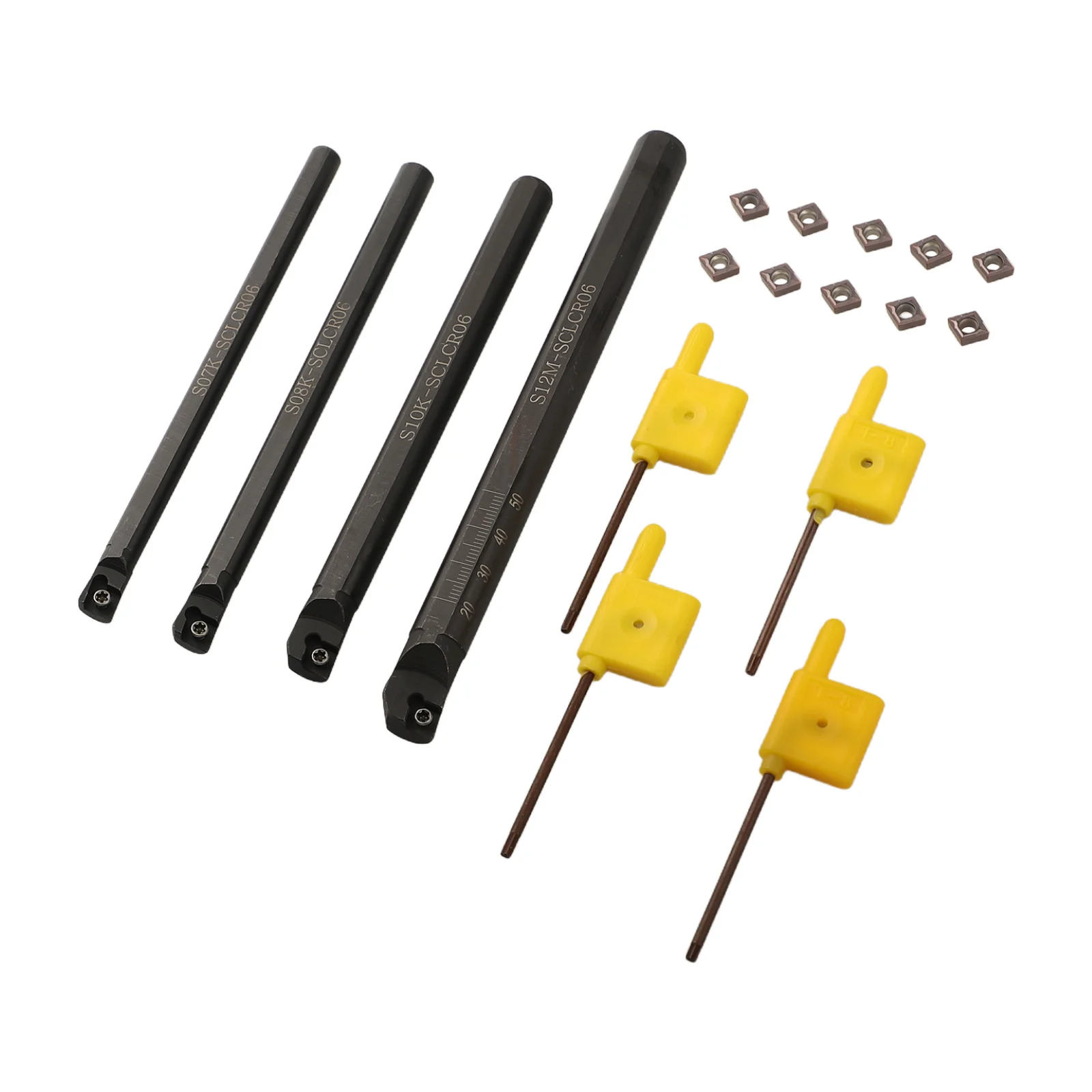 Diverse SCLCR06 Lathe Tools Collection Featuring Ten Quality Insert Pack Enhancing Your Machining Capabilities