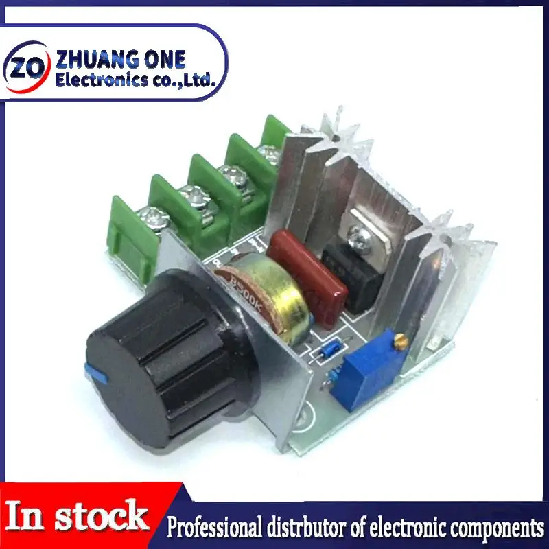 AC 220V 2000W SCR Voltage Regulator Dimming Dimmers Motor Speed Controller Thermostat Electronic Voltage Regulator Module