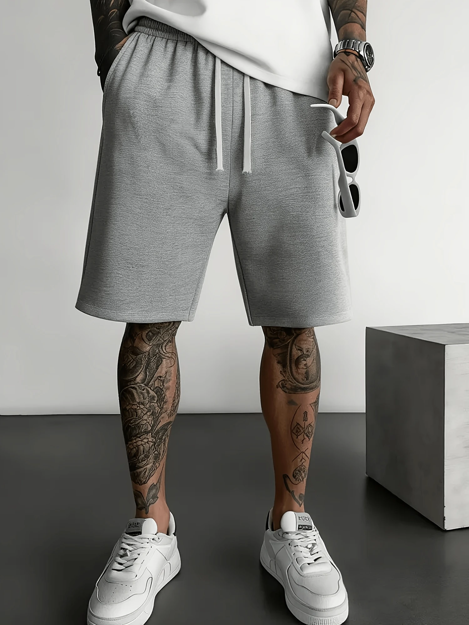Summer Men'S Casual Athletic Shorts Versatile Athletic Mid-Length Basic Style Athletic Shorts Men