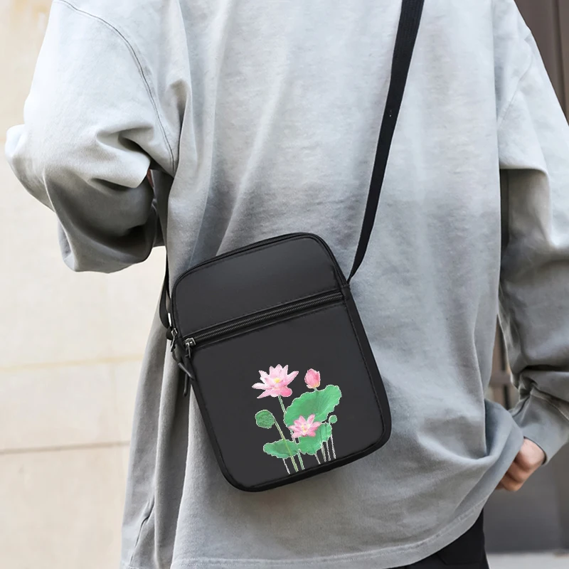 Unisex-Mini-Umhängetasche – kompakte Handytasche mit verstellbarem Riemen (Hals/Taille tragbar) für Männer und Frauen – Detail 8