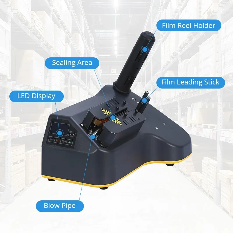 Puffer aufblasbare Verpackung Film Rolle Kissen Kissen Luftblasenmaschine