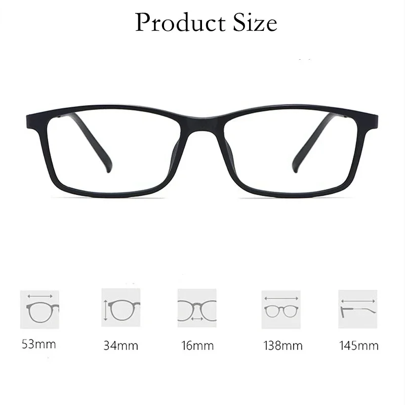 

Сверхлегкие прямоугольные оправы TR90, маленькие оптические очки из чистого титана для мужчин, очки для чтения, близорукости, дальнозоркости, женские очки HR3048