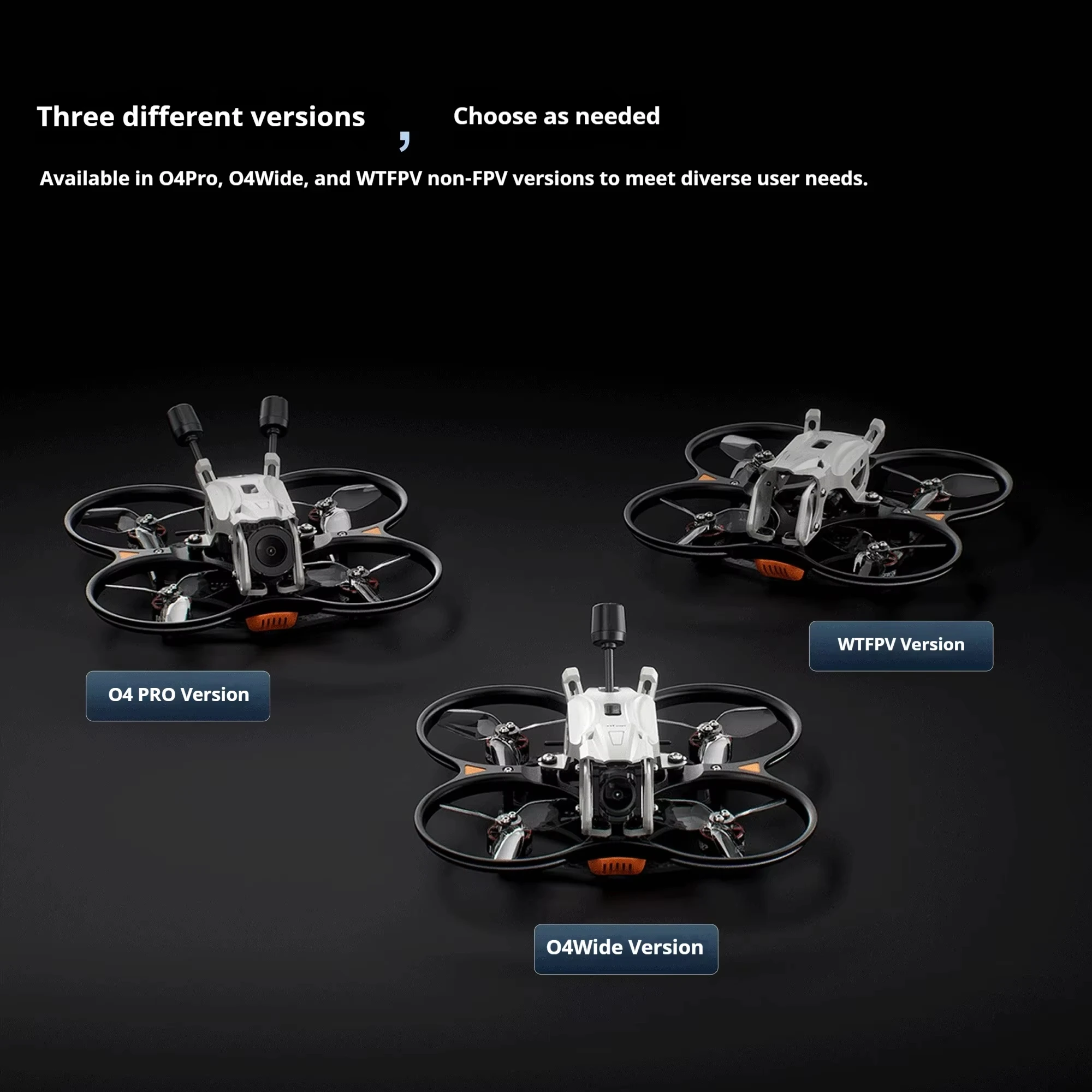 No Battery GEPRC Darkstar 25 O4 Pro 2.5‑Inch Lightweight FPV Racing RTF Drone Kit, GPS Mount Supported Freestyle Quadcopter view 6