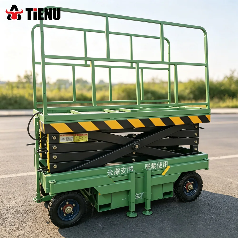 Hydraulic Platform Lift Mobile Scissor Lift For Construction Portable Telescopic Boom Aerial Work Platform Trailer