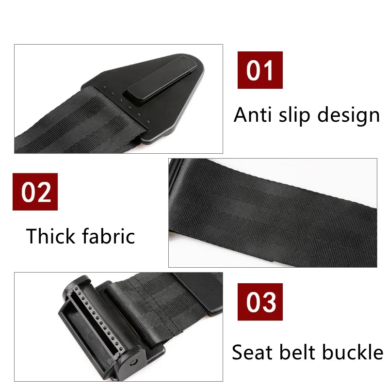 Adjuster 30X6 cm Children Kid Car Safety Belt Universal Car Baby Safety Seat Strap Belt Buckle Seat Belt Correction Tape - view 5