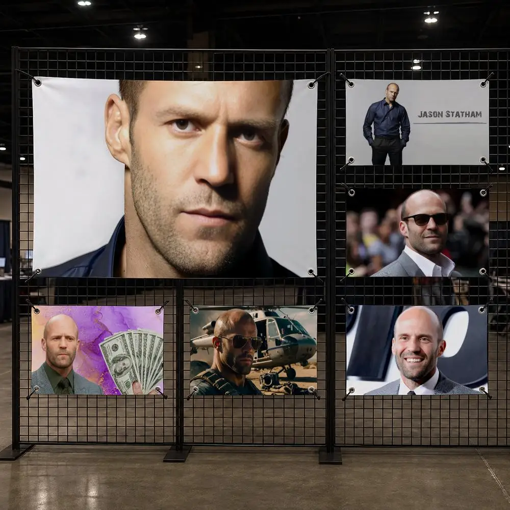 Funny Actor J-Jason Statham Flags Interior Wall Hanging Background Art Banner Bedroom Home Living Room Outdoor Party Decor