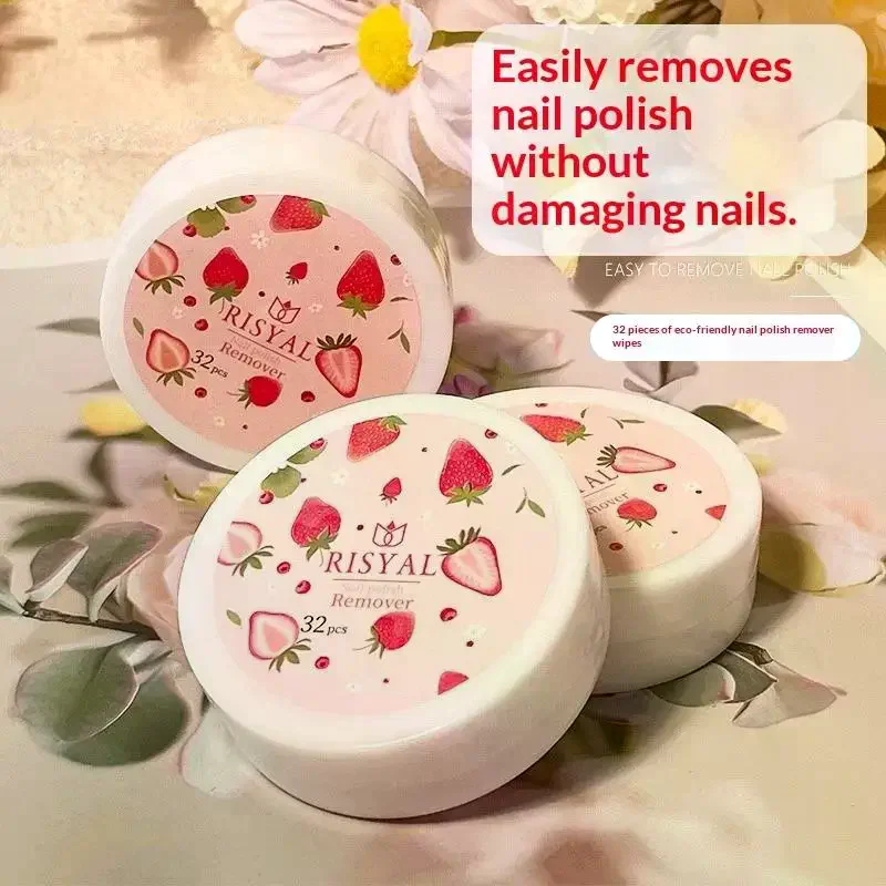 32 قطعة/صندوق لوازم إزالة الأظافر القابل للتصرف الطبيعية الآمنة طلاء الأظافر إزالة الصمغ منشفة مسمار قطعة أدوات مانيكير #1