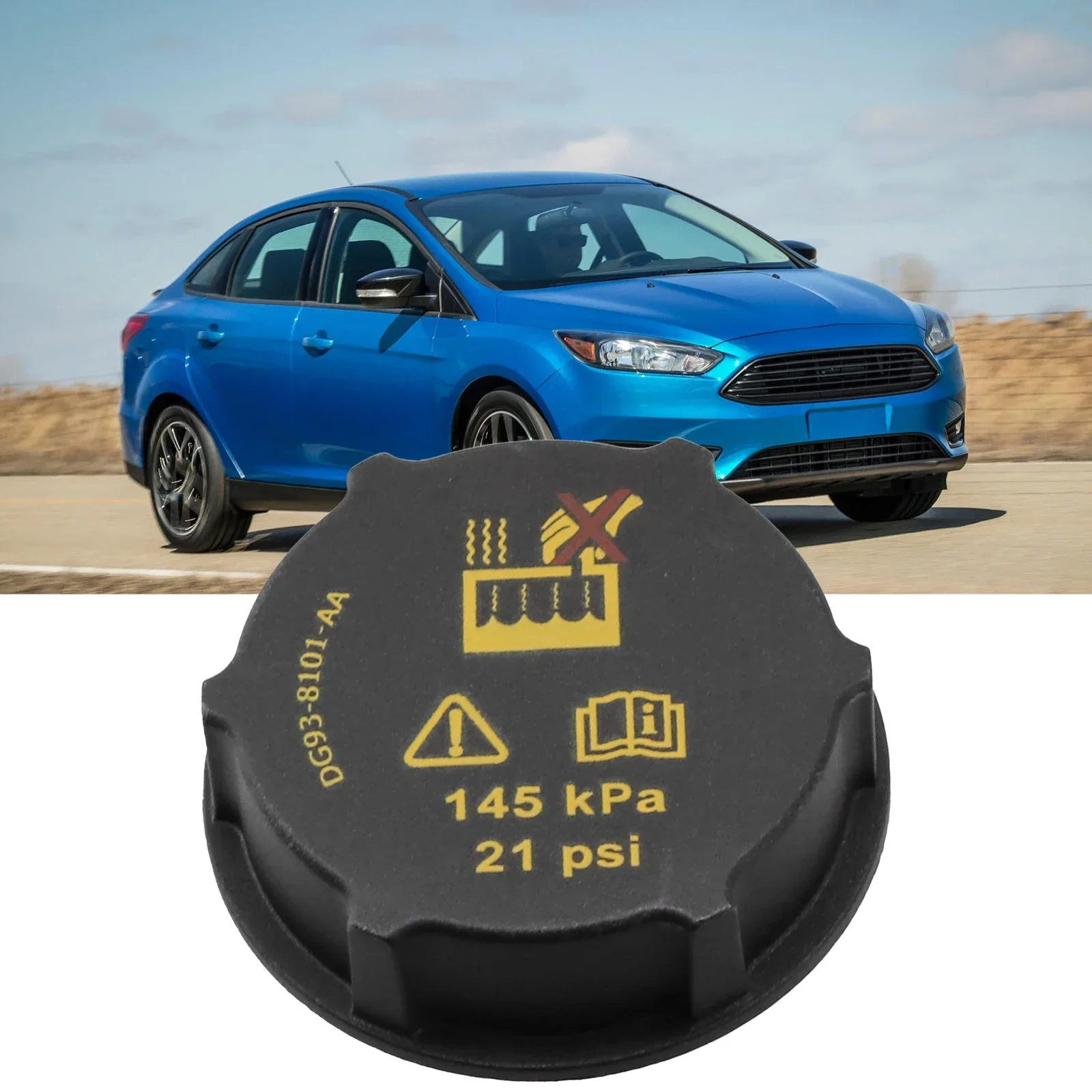 Coolant Cooling Tank Cover Black DG938101AA Engine High-quality High-strength Radiator Cap Replacement 1 Piece
