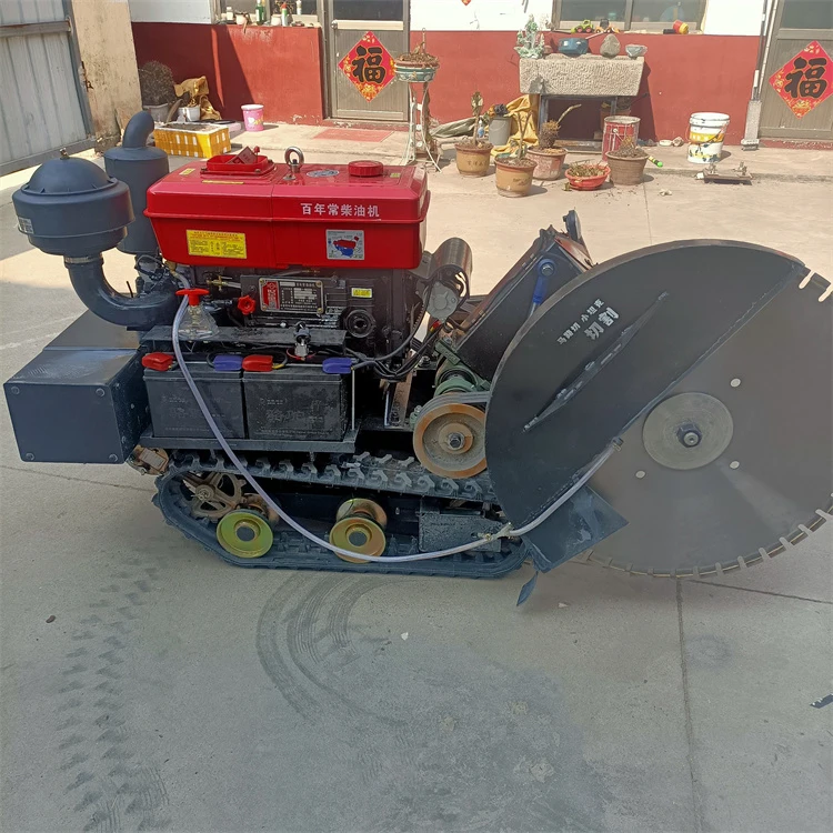 آلة قطع الطرق القوية ذات التصميم الجديد آلة قطع الطرق من النوع الزاحف