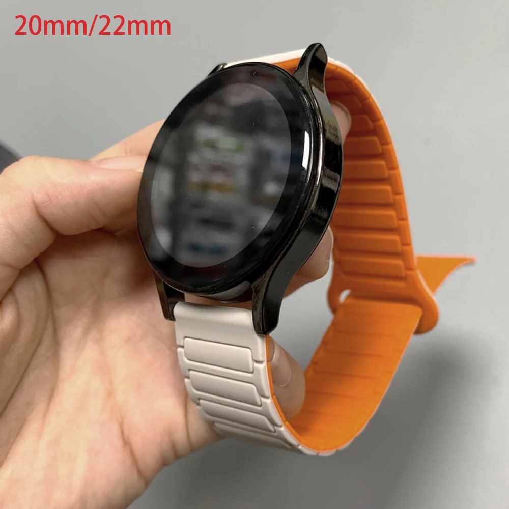 22mm 20mm Magnetic Band For Garmin Forerunner 570 47mm 42mm 265 255 M Venu 3 2 Sq Silicone Loop Strap For vívoactive 6 5 Correa