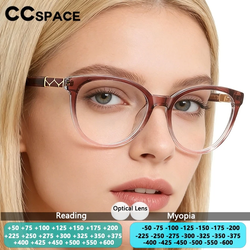 

Новые женские очки для чтения с защитой от синего света, оптические очки по рецепту, оправа с градиентным цветом, очки для коррекции близорукости и пресбиопии