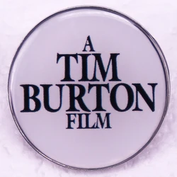 A Tim Burtons Film Badge Enamel Pin Brooch Button Jewelry Gift for Film Buffs Cult