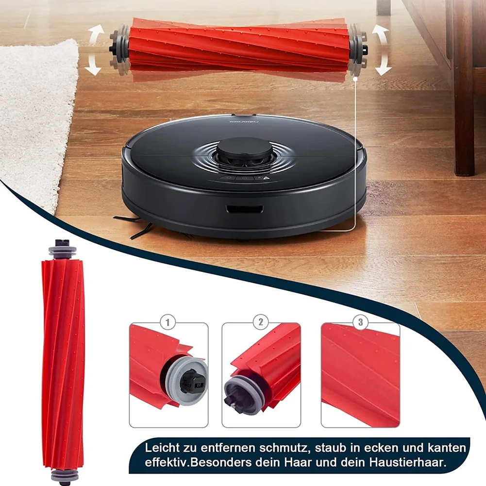 Peças de reposição escova principal mop almofada compatível para roborock s7 t7s robôs aspirador acessórios