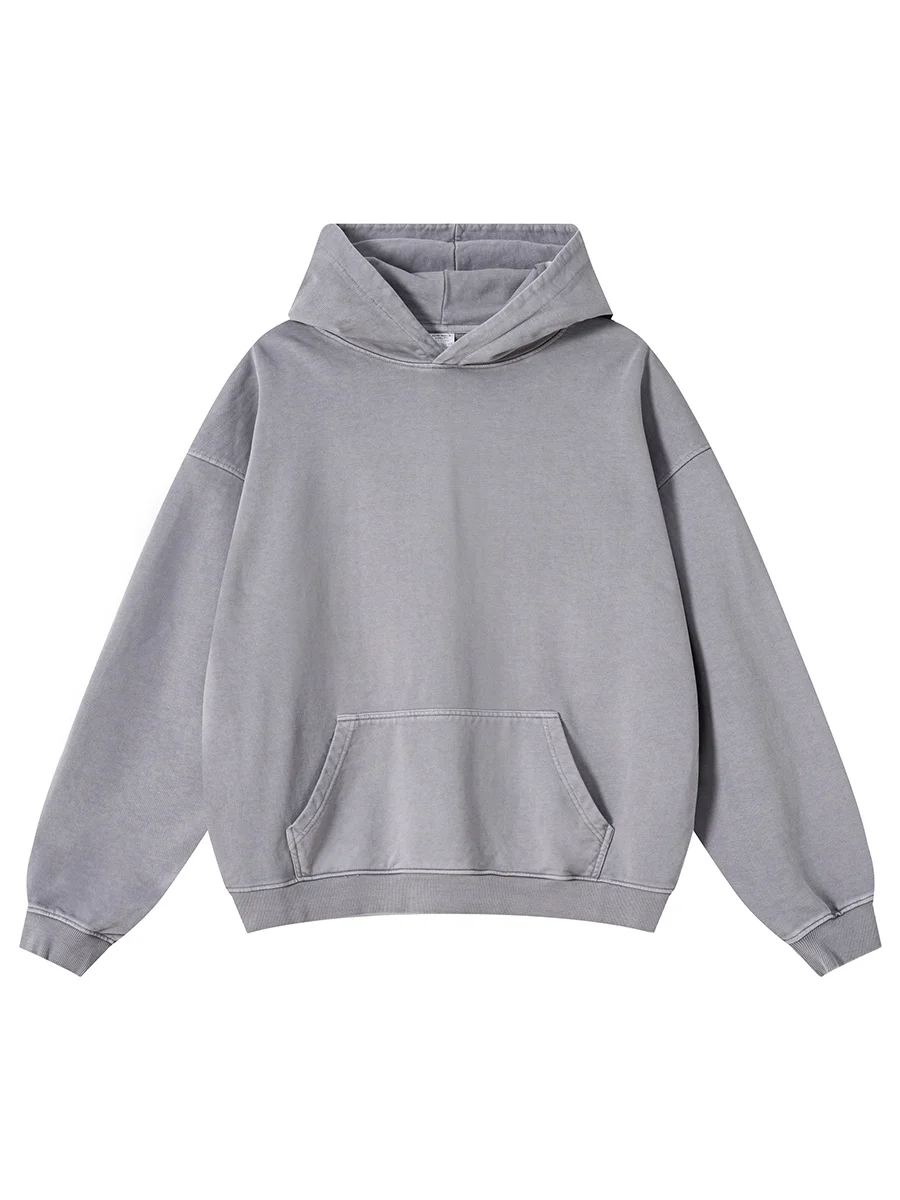 

Мужская толстовка с капюшоном из флиса 480 г, осенне-зимняя, теплая, повседневная, с длинным рукавом, круглым вырезом, модная, универсальная, верхняя одежда