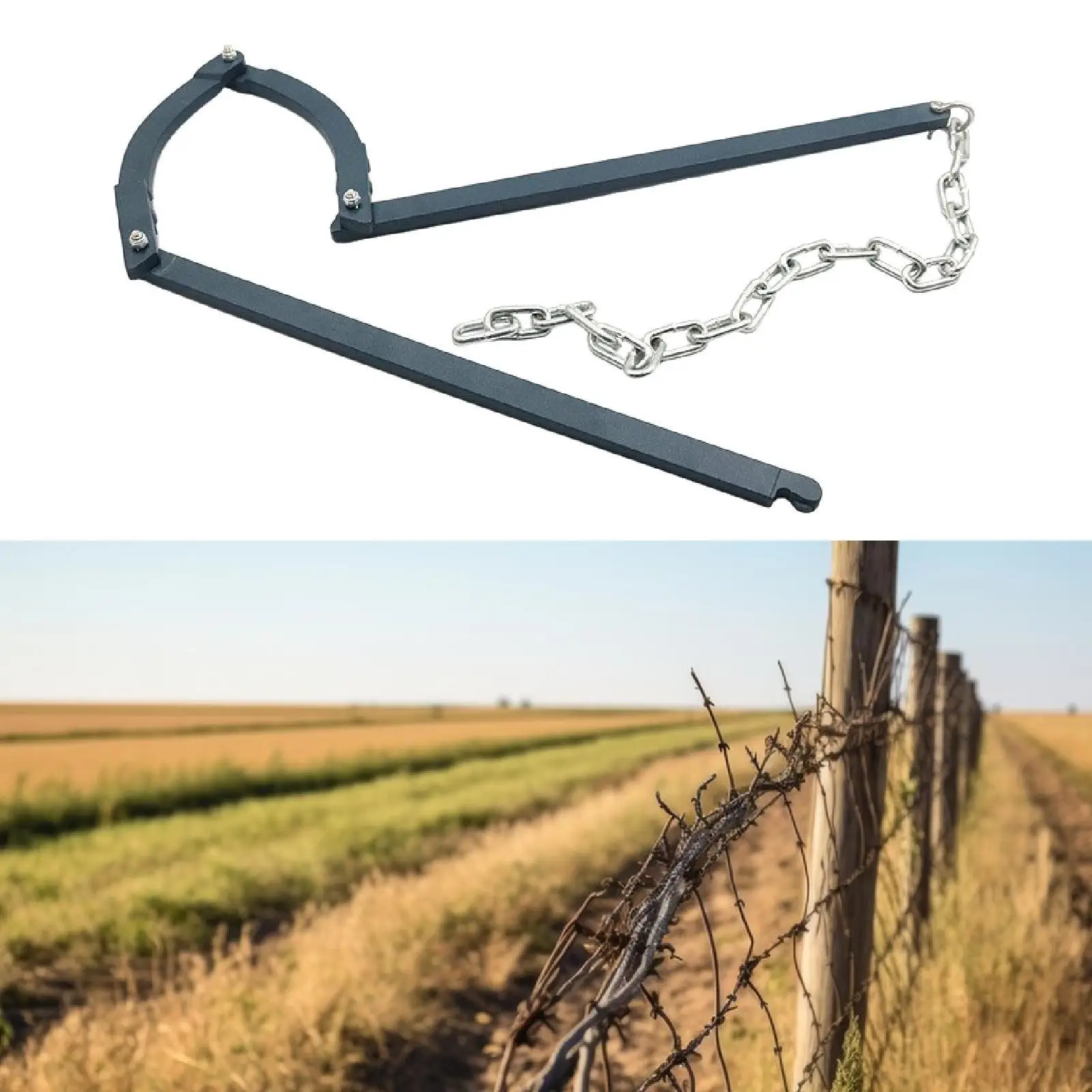 Fence Stretcher Practical Professional Sturdy Iron Retainer Fence Repair Tool Heavy Duty Fence Fixer Barbed Wire Fencing Tool