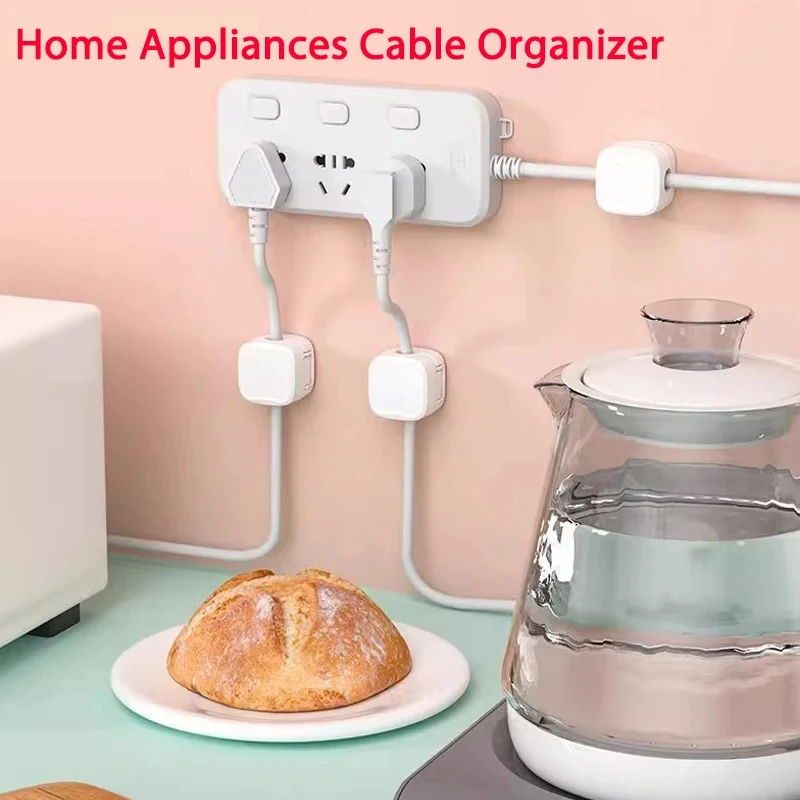Magnetic Cable Clip Cable Holder Adhesive Wire Keeper Cord Cable Organizer for Home Office Under Desk Management - view 5