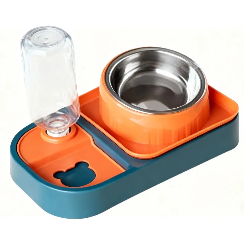 

Plastic Waterproof 2-in-1 Bottle and Bowl for Dogs-Indoor/Outdoor Use