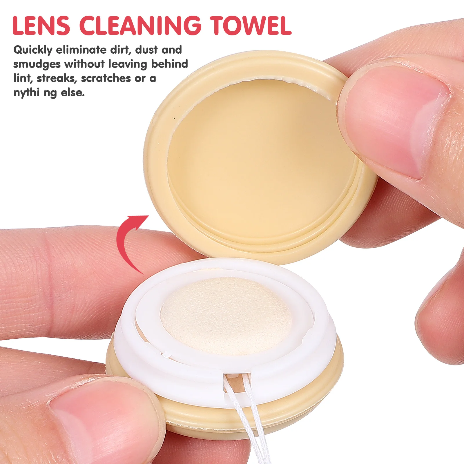

8Pcs Round Screen Cleaning Cloths Macaron Shape Dust Remover Eyeglass Lens Wipes Portable Lanyard Electronic Device Cleaner Fast