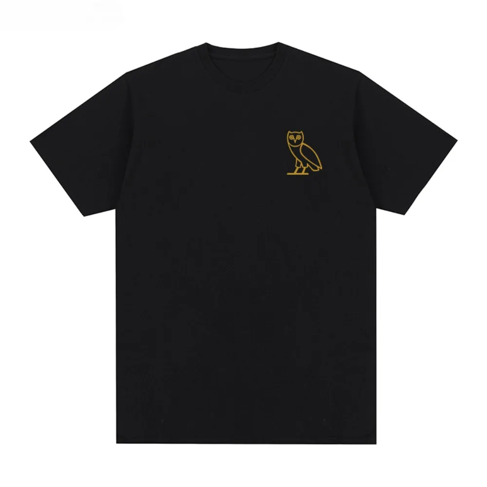 2025Drake Drake Owl Camiseta com gola redonda com amante certificado menino masculino feminino plus size casual manga curta gola redonda camiseta de a