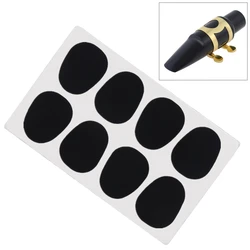 Cuscini per bocchino per clarinetto per sassofono tenore alto da 8 pezzi/lotto in silicone nero da 0,5 mm