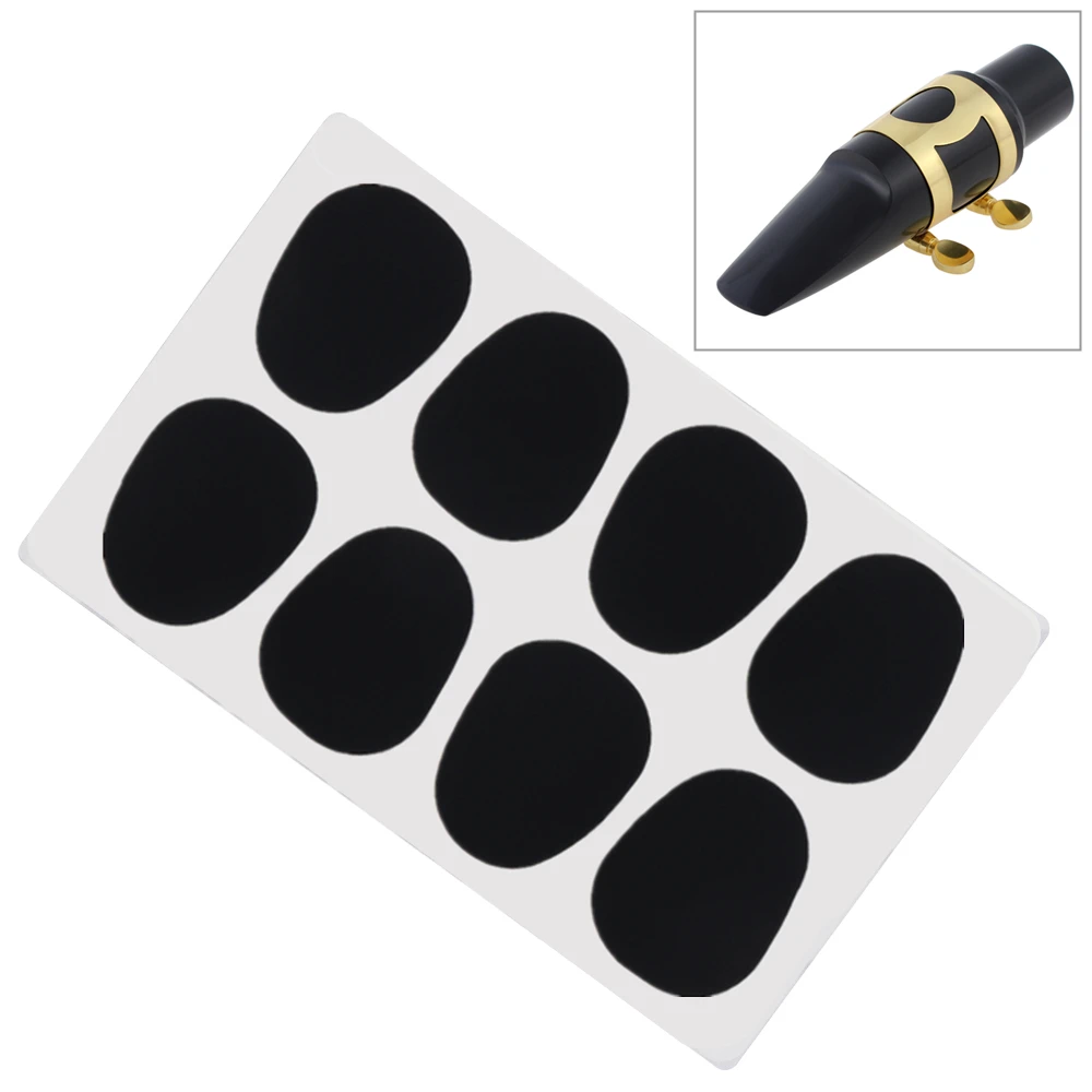 8 sztuk/partia czarny silikon 0.5mm poduszki ustne do saksofonu altowego tenorowego klarnetu