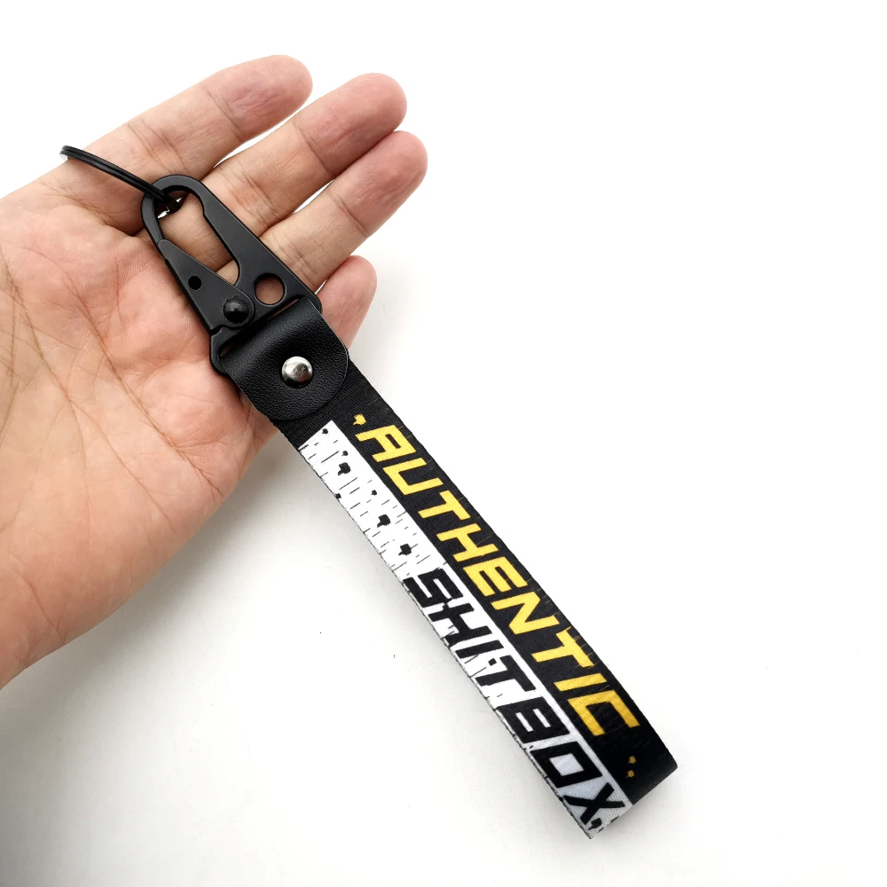 Newest Japanese JDM Modified Culture Seal Eagle Beak Clasp Wrist with Key Clasp Keychain Key Ring Low Life Lucky Cat