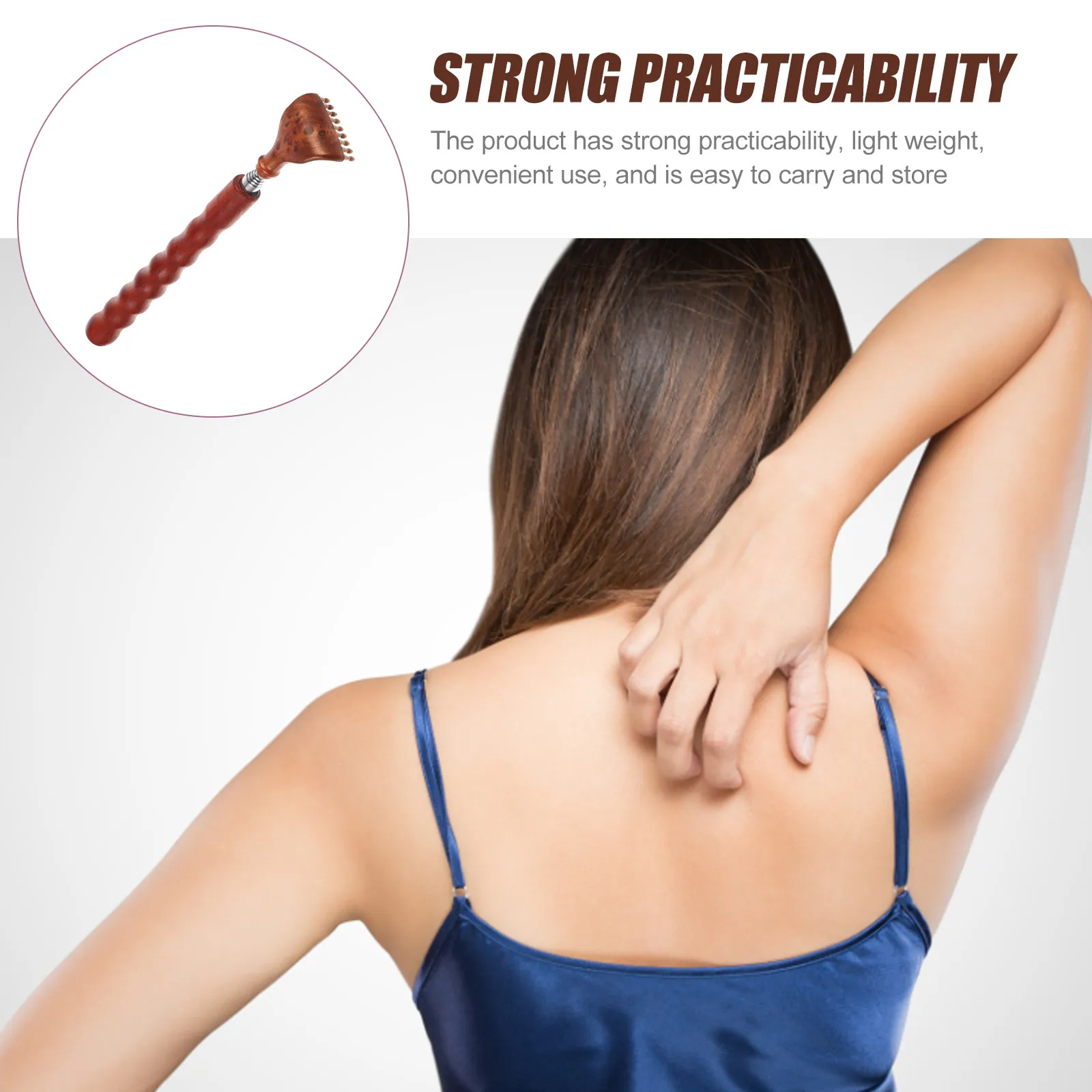 

Портативная телескопическая массажная щетка для спины: гладкий и комфортный массажер для тела, средство для снятия напряжения, незаменимый домашний помощник для расслабления