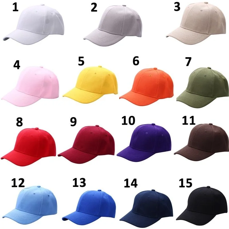 2021 Black Cap Solid Color Baseball Cap Snapback Caps Casquette Hats Casual Gorras Hip Hop Dad Hats for Men Women Unisex