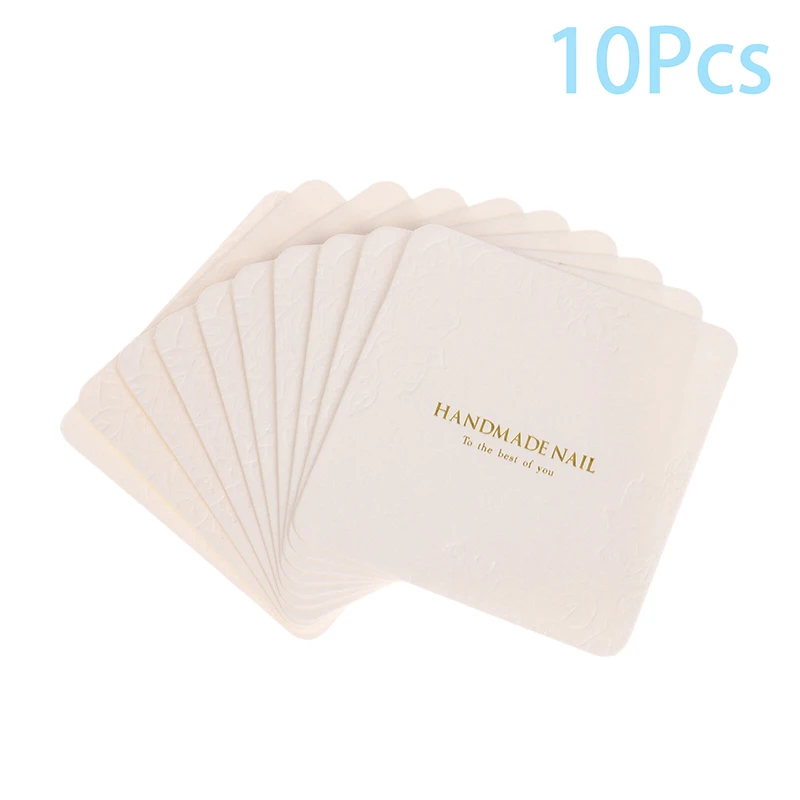 10 Sheets Press-On Nail Packaging Display Handmade False Nail Design Swatch Show Card Manicure Sample Display Salon