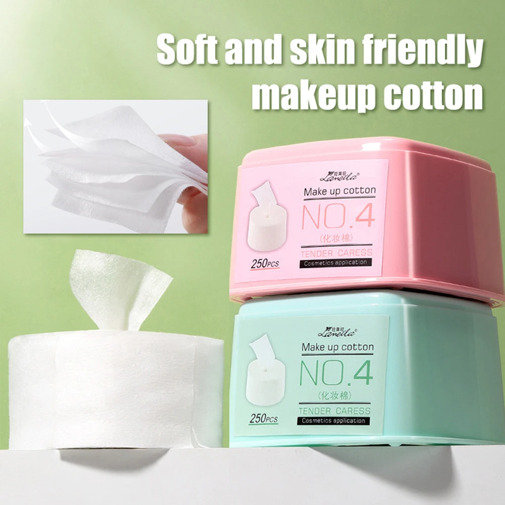 

250 Clean Face Towel, Makeup Remover Cotton Soft Face Towelsunscented Cotton Tissues For Sensitive Skin, Towelettes Disposable,