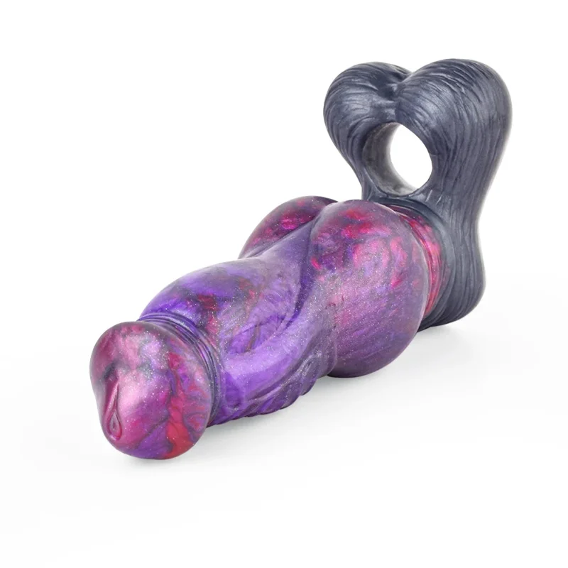 FAAK Dog Knot Penis Sleeve Large Silicone Fantasy Dragon Sheath Cock Enlargement & Extender Hollow  Sex Toys For Men