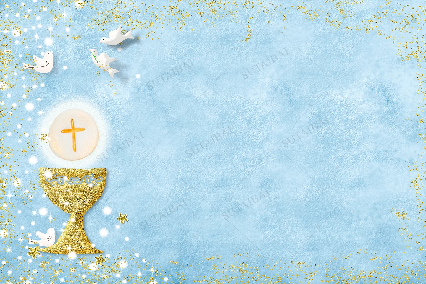 Bóg błogosławi moją pierwsza komunia tło chłopiec chrzest przyjęcie komunia święta chrzciny baner wystrój Baby Shower tło rekwizyty