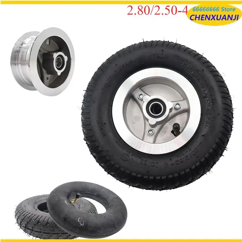 High Quality 2.80/2.50-4 Tire Wheel 9 Inch for Electric Scooter Trolley Trailer and Wheelchair Hand Truck