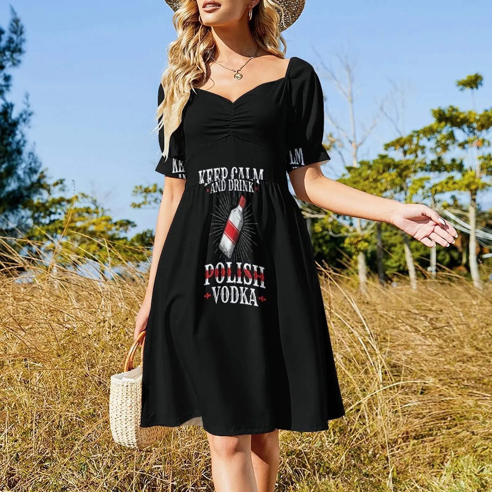 Keep Calm And Drink Polish Vodka Funny Drinking Sleeveless Dress loose summer dress womens dress prom 2025