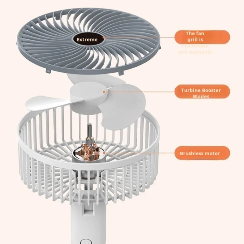 Multifunctional charging USB charging small office desk fan charging clip fan office desk artifact