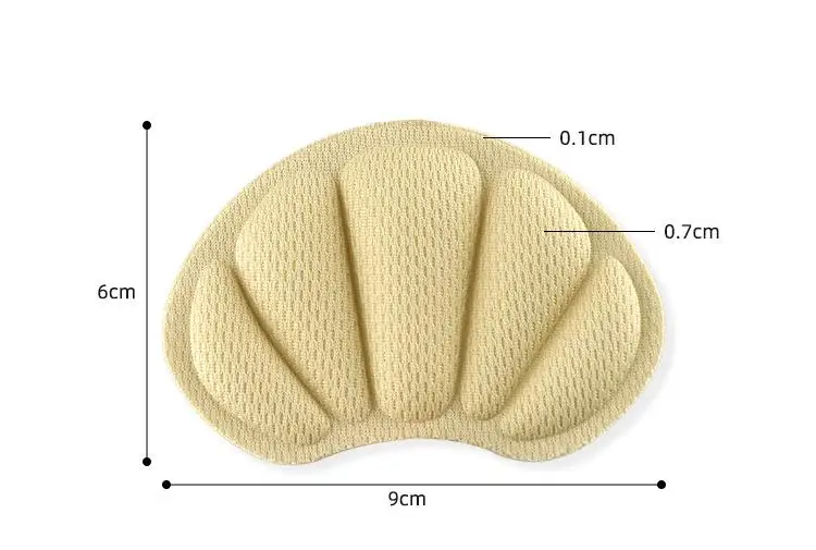 Selbstklebende Einlegesohlen für Sportschuhe, größenverstellbare Einlegesohlen, Fersenschützer, Fußpflege-Pads, 2 Stück/6 Stück/10 Stück. – Detail 2
