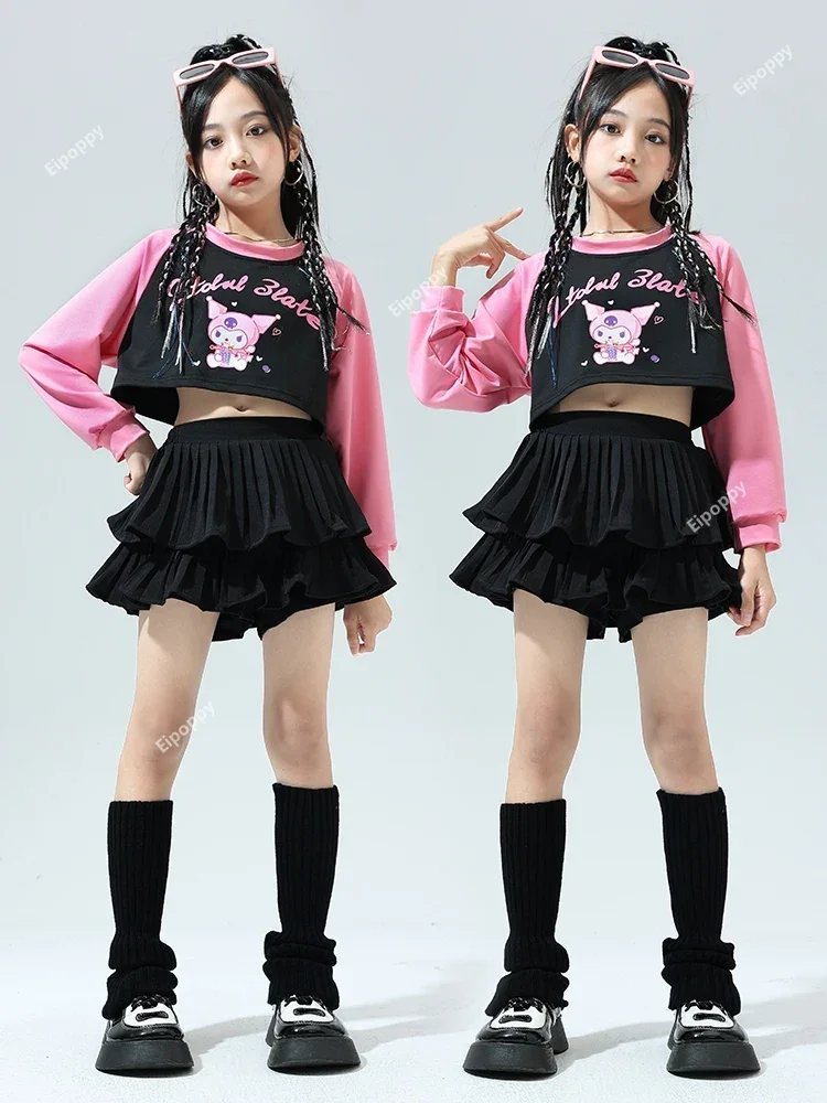 

Girls Street Dance Jazz Dance Clothes Suit Cheerleader Costume Walking Show Performance