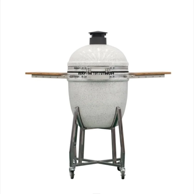 

MCD 22Inch Portable Heavy Duty BBQ Grill Kamado Japanese Ceramic and Stainless Steel Charcoal BBQ Grills