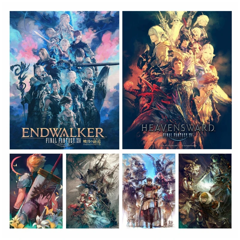 

5D Full Diamond Embroidery Final Fantasy Game Diamond Painting Endwalker Diy Needlework Art Cross Stitch Kit Cragft Home Decor