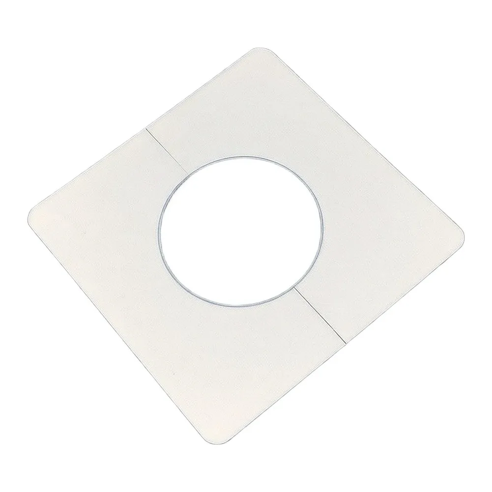 10pcs Wall Pipe Cover Stickers White ABS Metope 86x86mm Self Hole Cover for Bathroom Kitchen Outdoor Wall Openings