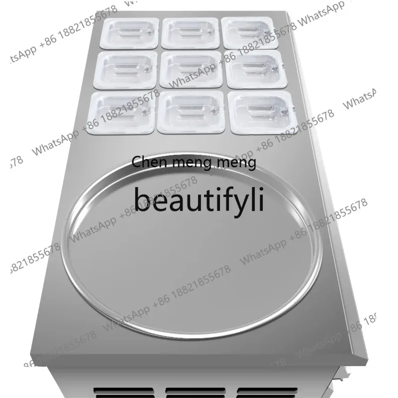 

X Large Round Pot Intelligent Ice Cream Roll Maker Commercial Ice Cream Maker Ice Cream MachineX