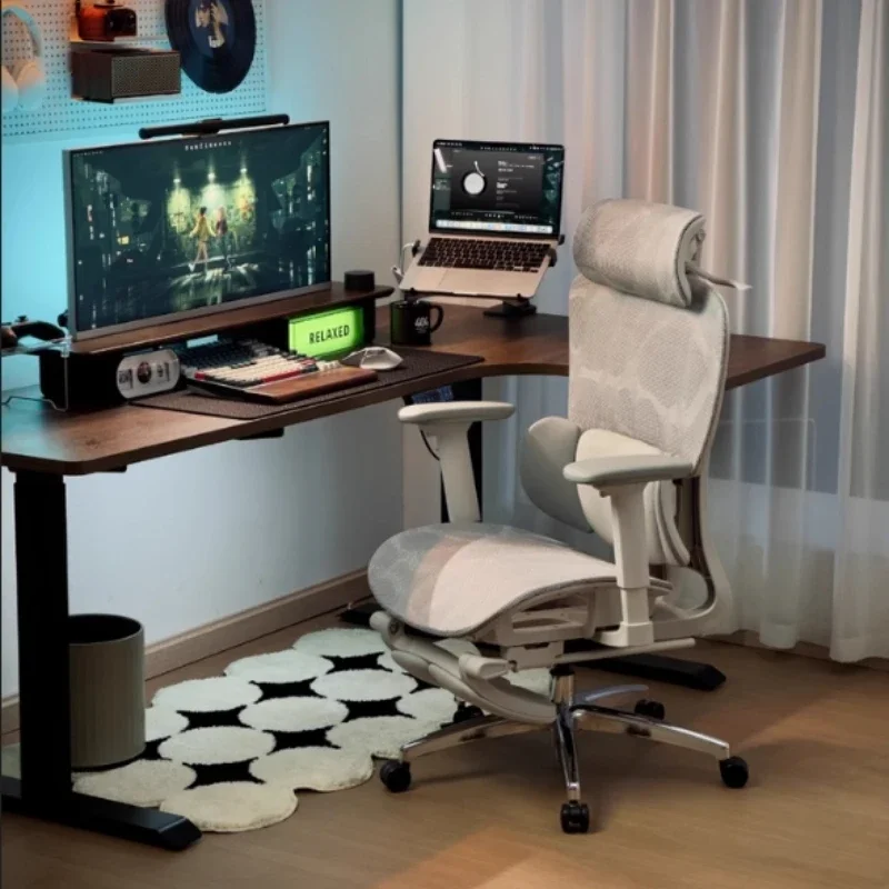 Rotating Aesthetics Office Chair Throne Nordic Footrest Elastic Comfortable Gaming Chair High Quality Back Muebles Furniture