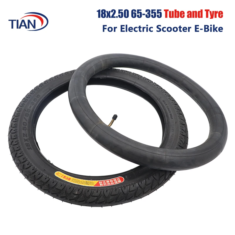 

Шины для электрических велосипедов 18x2,50 65-355, пневматические износостойкие шины из бутилкаучука для 18-дюймовых шины для трехколесного велосипеда