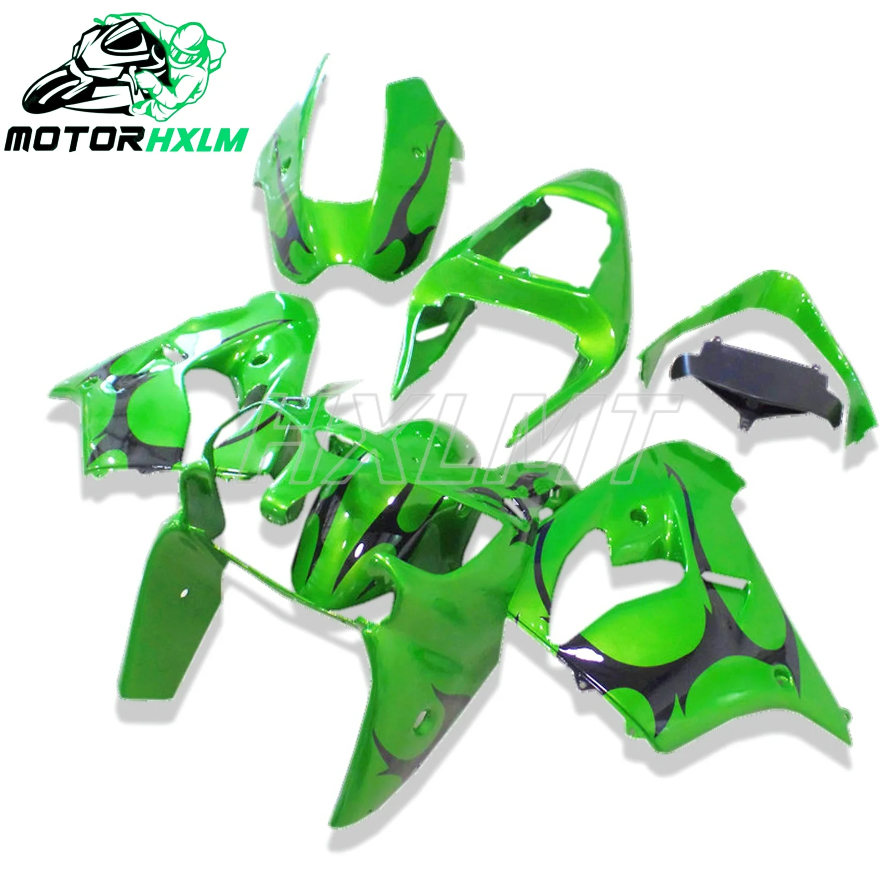 Suitable For Kawasaki ZX900 2002 2003 OEM Fitment Motor Bike Fairings ZX9R 02 03 Fairing Body Kit For Ninja ZX 9R 900R Green Glo