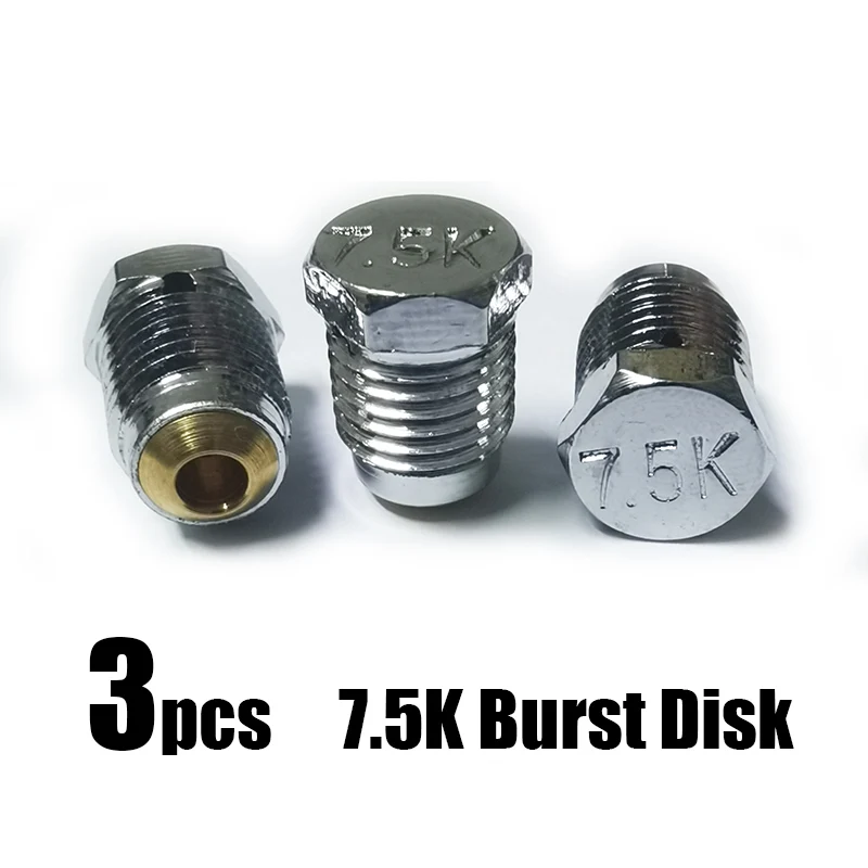 3 Stück HPA Druckluft CO2 Tank Regler Ventil Burst Safty Disk Disc 1,8 K, 3 K, 5 K, 7,5 K Zylinder Flasche – Detail 9