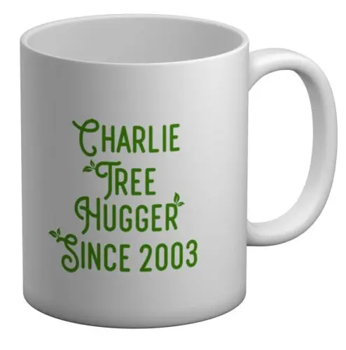 Personalised Tree Hugger White 11oz Mug Cup