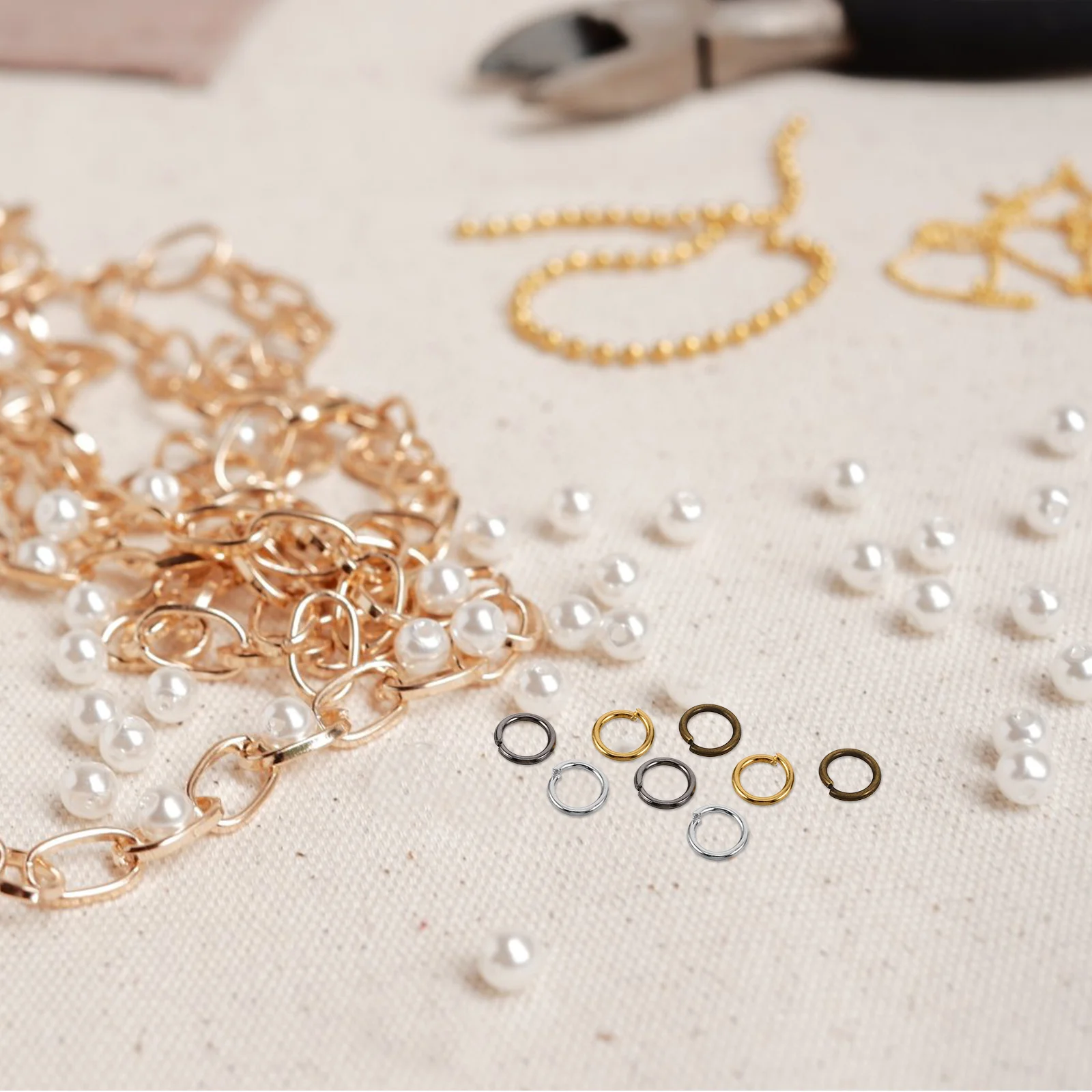 

10Packs Jewelry Jump Rings 4mm Metal Connectors DIY Craft Beading Rings for Necklace Bracelet Repair Jewelry Making Supplies